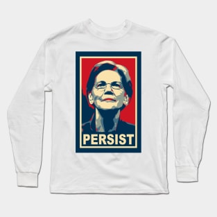 elizabeth warren persist poster Long Sleeve T-Shirt